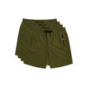 Kit 6 Bermudas DryFit Premium Performance, Secagem rápida, Bolso com Zíper e Ajuste Anatômico