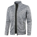Casaco Masculino De Frio Com Zíper E Gola Em Pé - Promoção de Inverno 2025