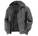 Jaqueta Masculina Para Inverno Fleece com Capuz - (Promoção de Inverno 2025)