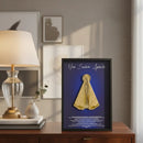(COMPRE 1 LEVE 2) Quadro Nossa Senhora Aparecida - Alto Relevo Dourado com Oração | Moldura Premium