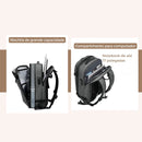 Mochila de viagem masculina compressão à vácuo 17 polegadas