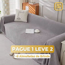 [PAGUE 1 LEVE 2] Capa de Sofá Leandra (Luxo Minimalista Para sua Sala de Estar) +BRINDES: 2 Capas Para Almofadas