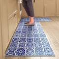 Tapete de Cozinha Estilo Azulejo – Antiderrapante, Impermeável e Fácil de Limpar
