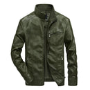 Jaqueta Masculina De Inverno Motoqueiro Gola Em Pé - Promoção de Inverno 2025