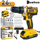 Parafusadeira e Furadeira Premium 26V + 2 Bateria de Brinde